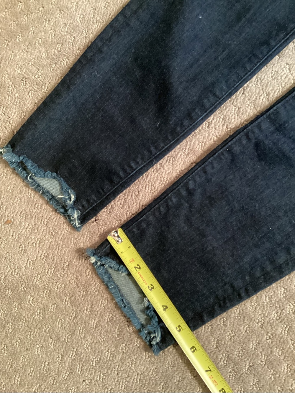 LOFT Indigo Modern Skinny Jeans with Subtle Whiskering,10”rise, sz27/4 - Picture 7 of 11